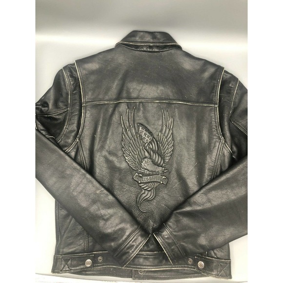 VTG Harley Davidson Leather Jacket Size Medium - Picture 7 of 12